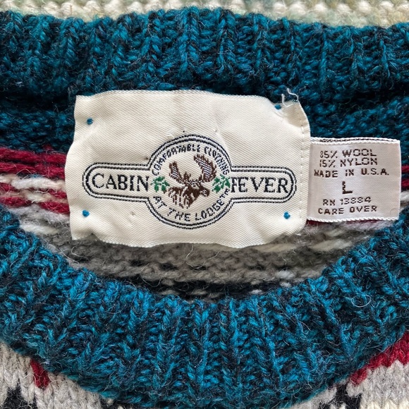 Vintage Cabin Fever Wool Sweater (USA Made) - Picture 3 of 5